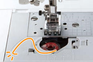 下糸を引き出す手間を省いた下糸クイック