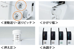 使いやすい調節装置!